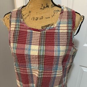 Vintage Plaid Tank Top